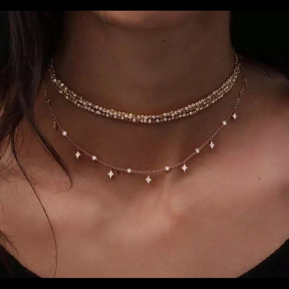 NWT golden layered necklace